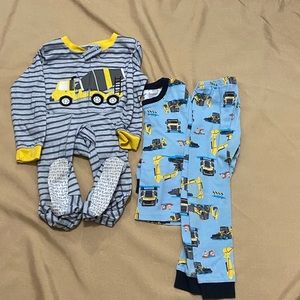 Carters 3t big trucks pj sets 2 pair